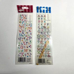 E-Z Rub-on Transfers Alphabet sets